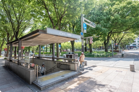 名古屋市営地下鉄【矢場町駅】1番出口から地上に出よう