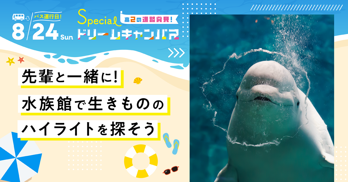  【8／24】先輩と一緒に！水族館で生きもののハイライトを探そう